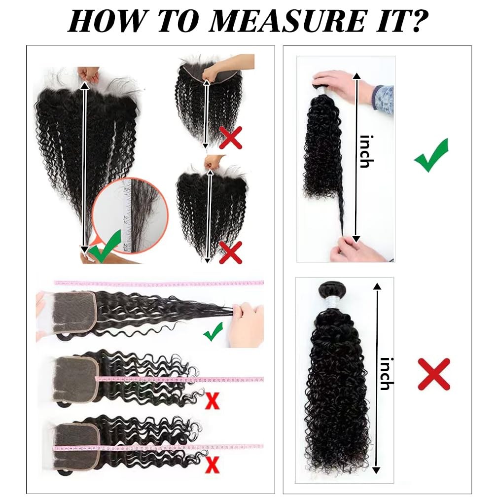 5×5 HD Lace Closure Human Hair Kinky Curly 10 Inch Lace Closure Pre Plucked Free