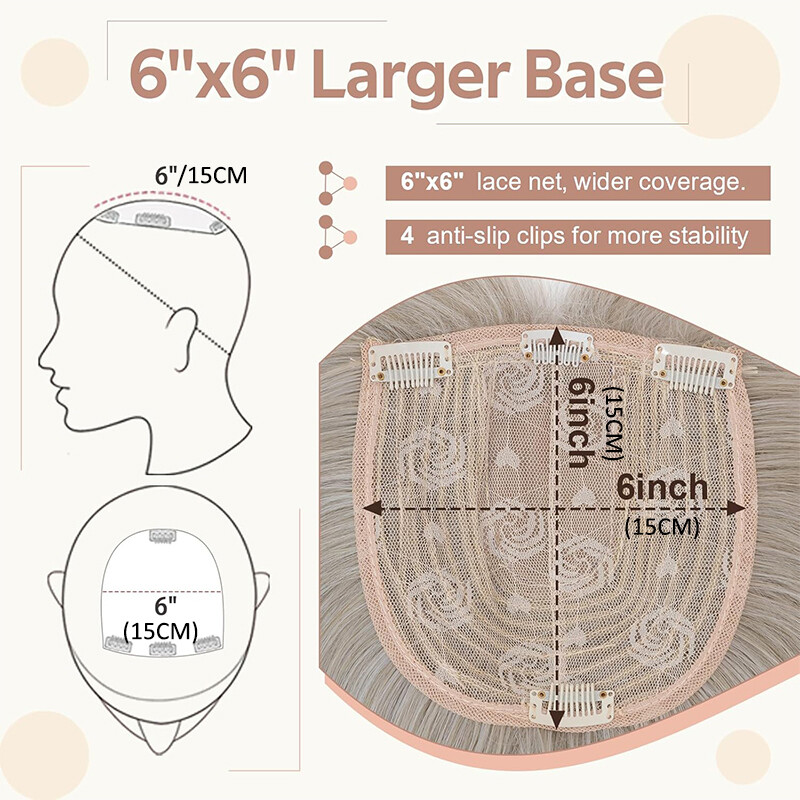 100% Natural Topper + Bangs Toupee For Thinning Hair as Human Synthetic Wiglet