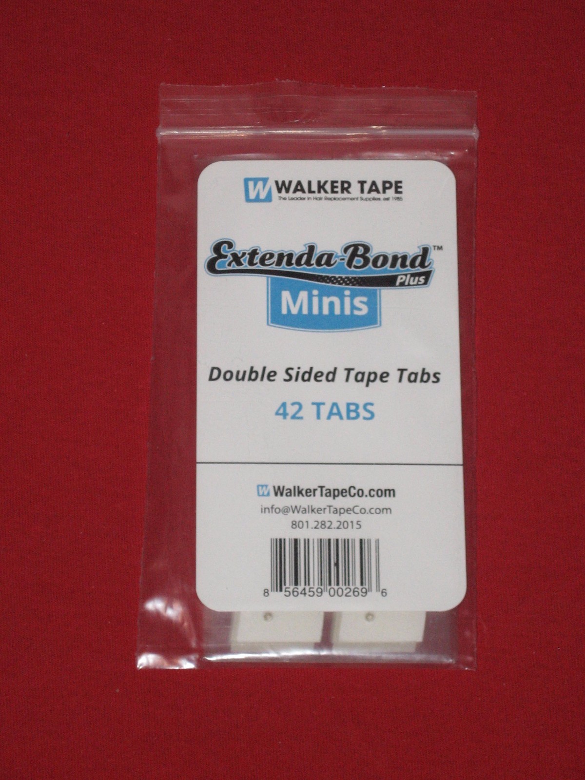 Walker Extenda-bond Plus,Double-side Minis Tape 42 Tabs for wig Toupee Hairpiece