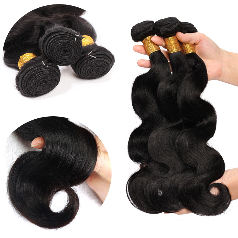 My Lady 100% Unprocessed 400g 4Bundles Virgin Human Hair Weave Extension Weft US