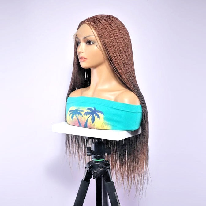 Micro Twist Braids. HD Full Lace Cap. Million Braids, Lightweight, Free Parting