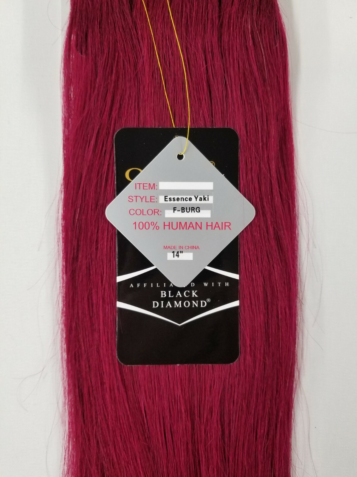 ONYX Black Diamond 100% Human Hair Natural Essence Yaki Weave Extension 10″~18″