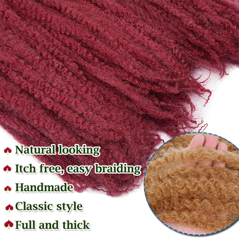 US Afro Kinky Curly Twist Crochet Braids Marley Braiding Hair Extensions Bulks