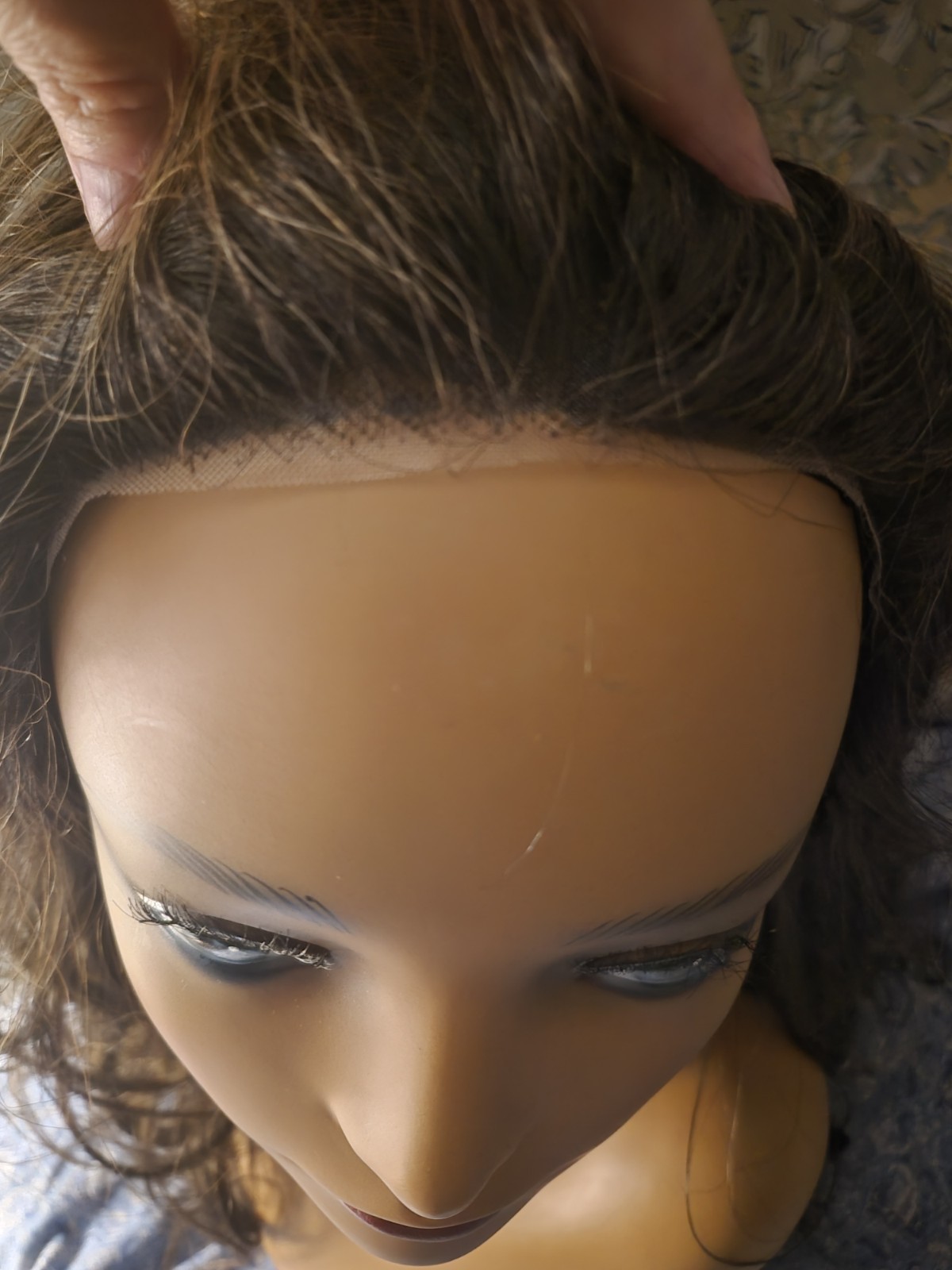 ENVY MAYA Synthetic Lace Front Wig Amaretto & Cream MONO TOP Color