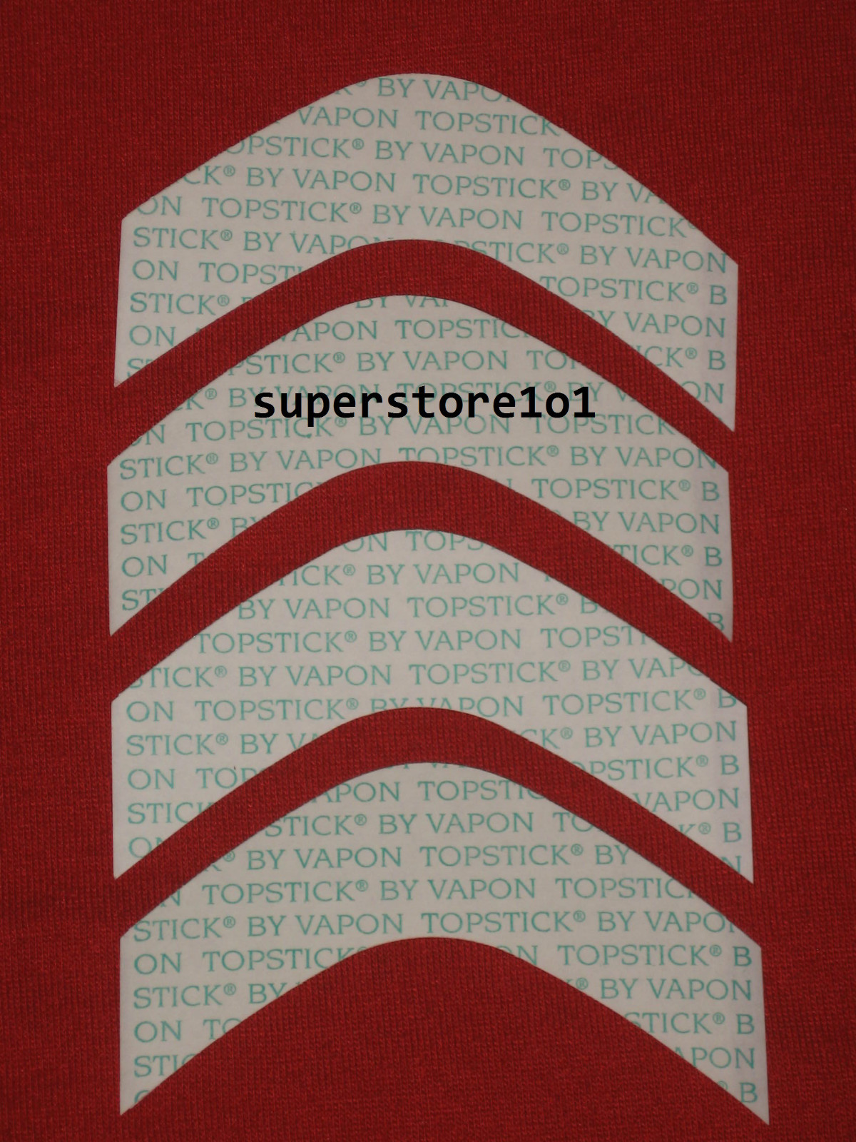 VAPON TOPSTICK Mens Custom Cut”B”Curve Tape,Clear,Double-sided,50 Strips ~Wigs.