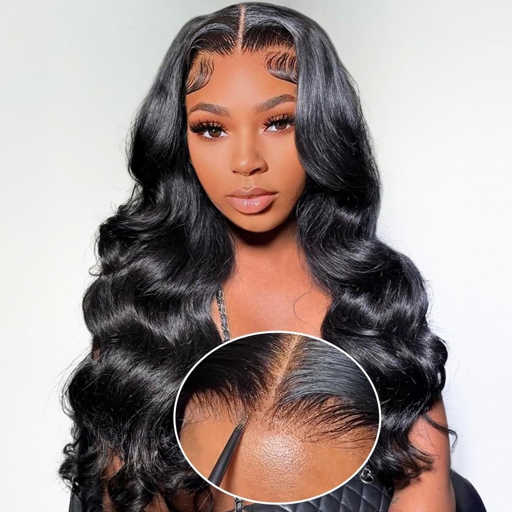 Wear and Go Glueless Wigs Human Hair Pre Plucked Pre Cut Lace No Glue Body Wave