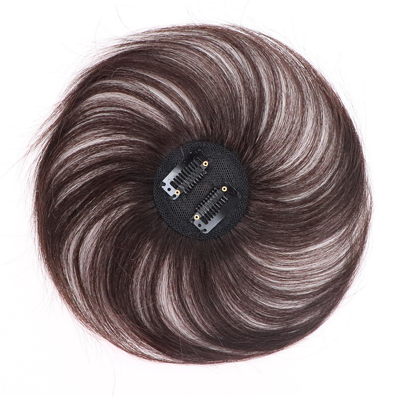 100% Human Hair Topper Clip in Hairpiece Wig Toupee Top Pieces Wigs for Women