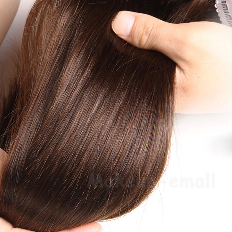 Deluxe THICK Clip in Remy Human Hair Extensions Black Brown Blonde Full Head US
