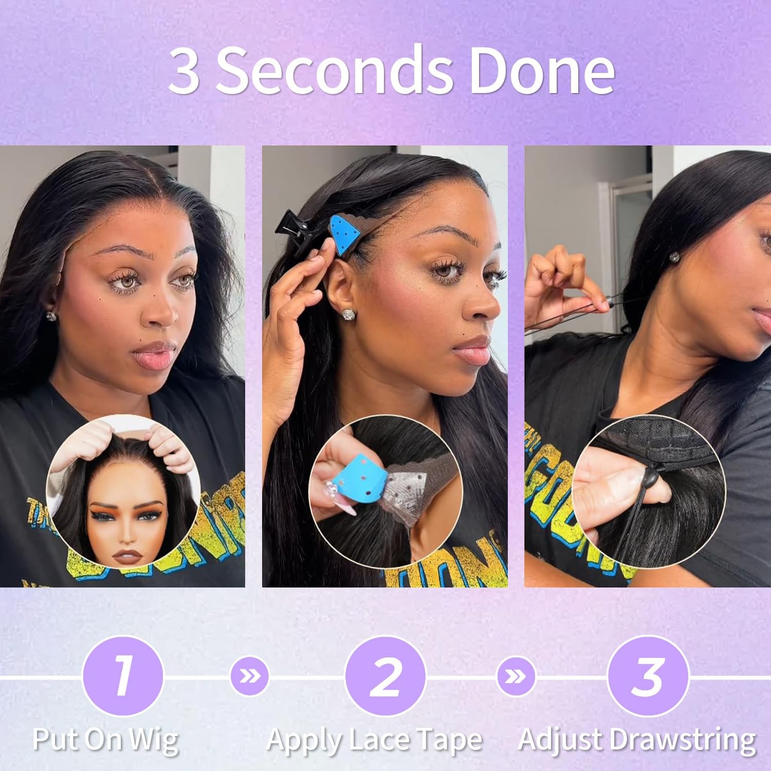 Cikana Wear And Go Glueless Body Wave Lace Front Wigs Human Hair 13X6 Hd Lace