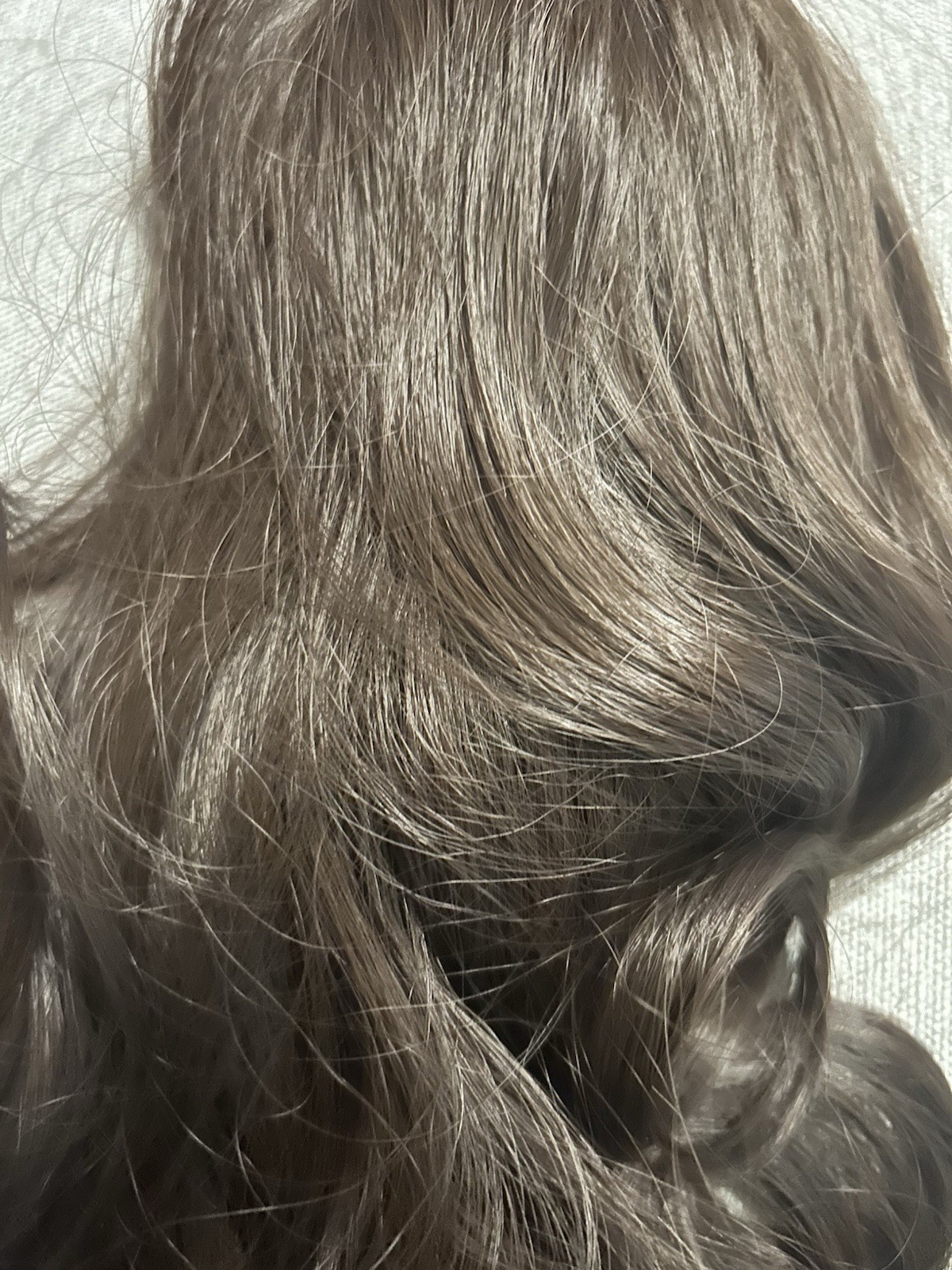 Dark Brown Curly Clip-In Hairpiece/Toupee, Classic Cap, Women, 18 in PF-PT261