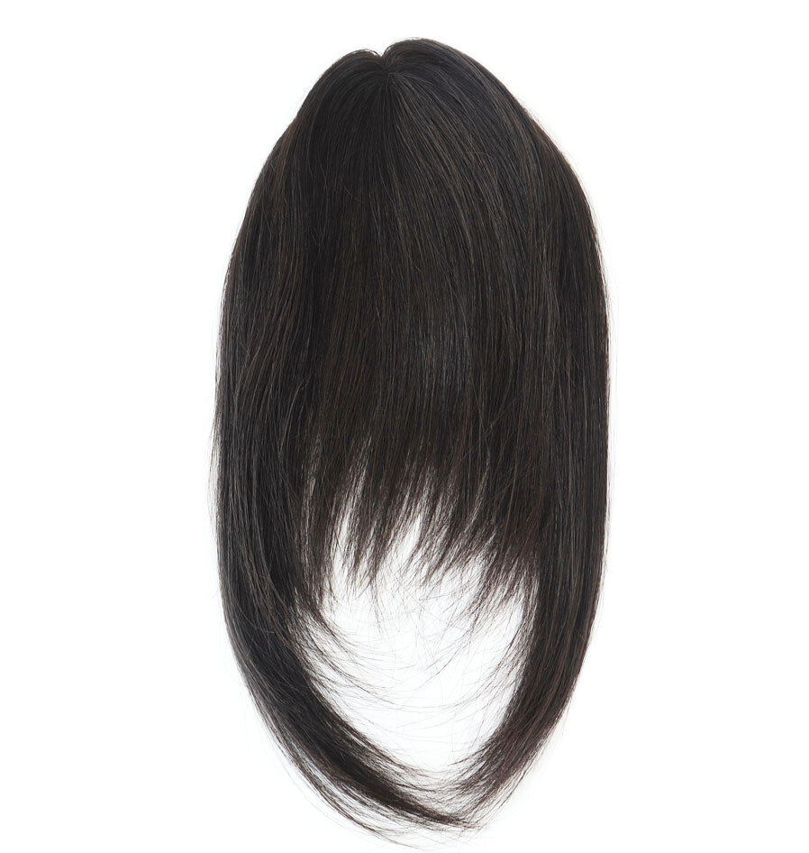 Women Fringe Blonde Hair Piece Natural Hairline Human Hair System Black Pieces