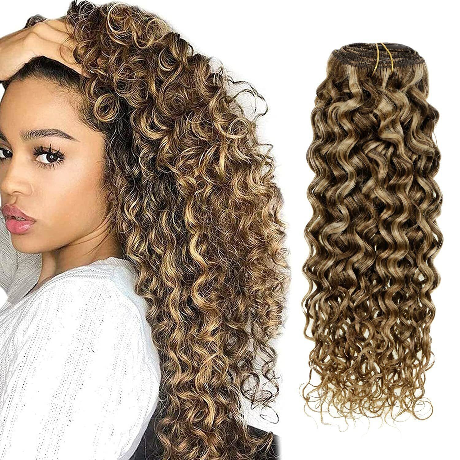 8A Double Weave Sew In Weft Hair Extensions Weft Remy Human Hair 100gr