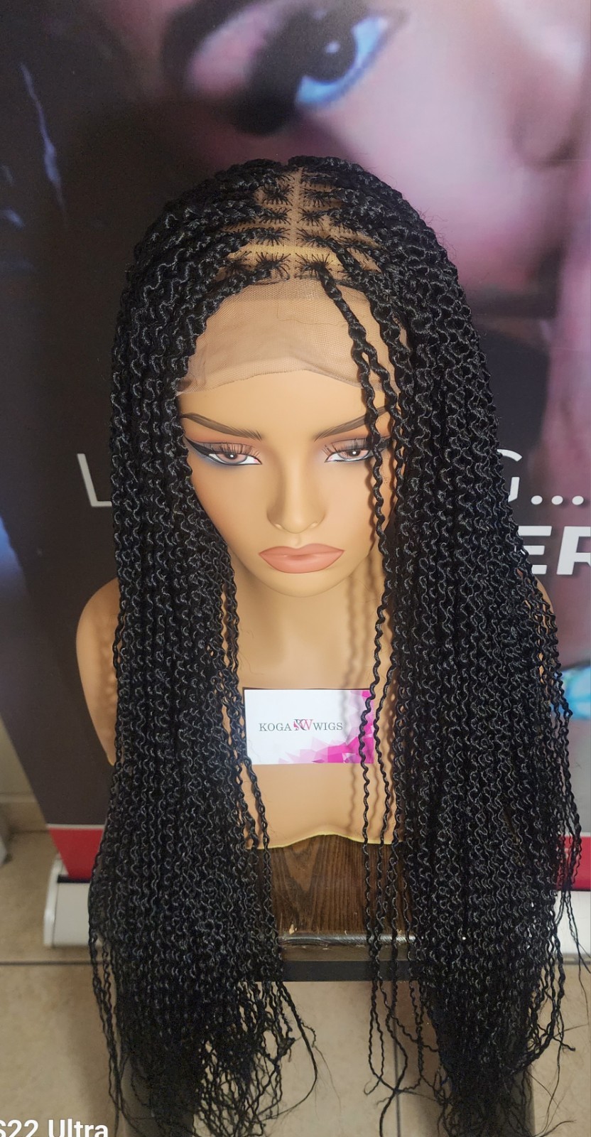 Black Synthetic Hair Full Lace Wig With Baby Hair