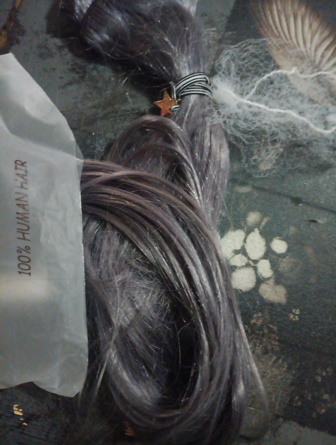 22″ Grey/gray Human Hair Clip In Extentions 70g+