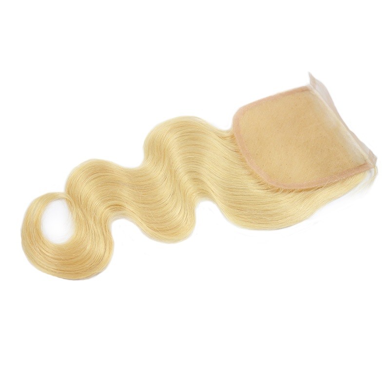 Blonde 613 & 1B/613 Lace Closure 4*4 Body Wave Free Part 100 human Hair