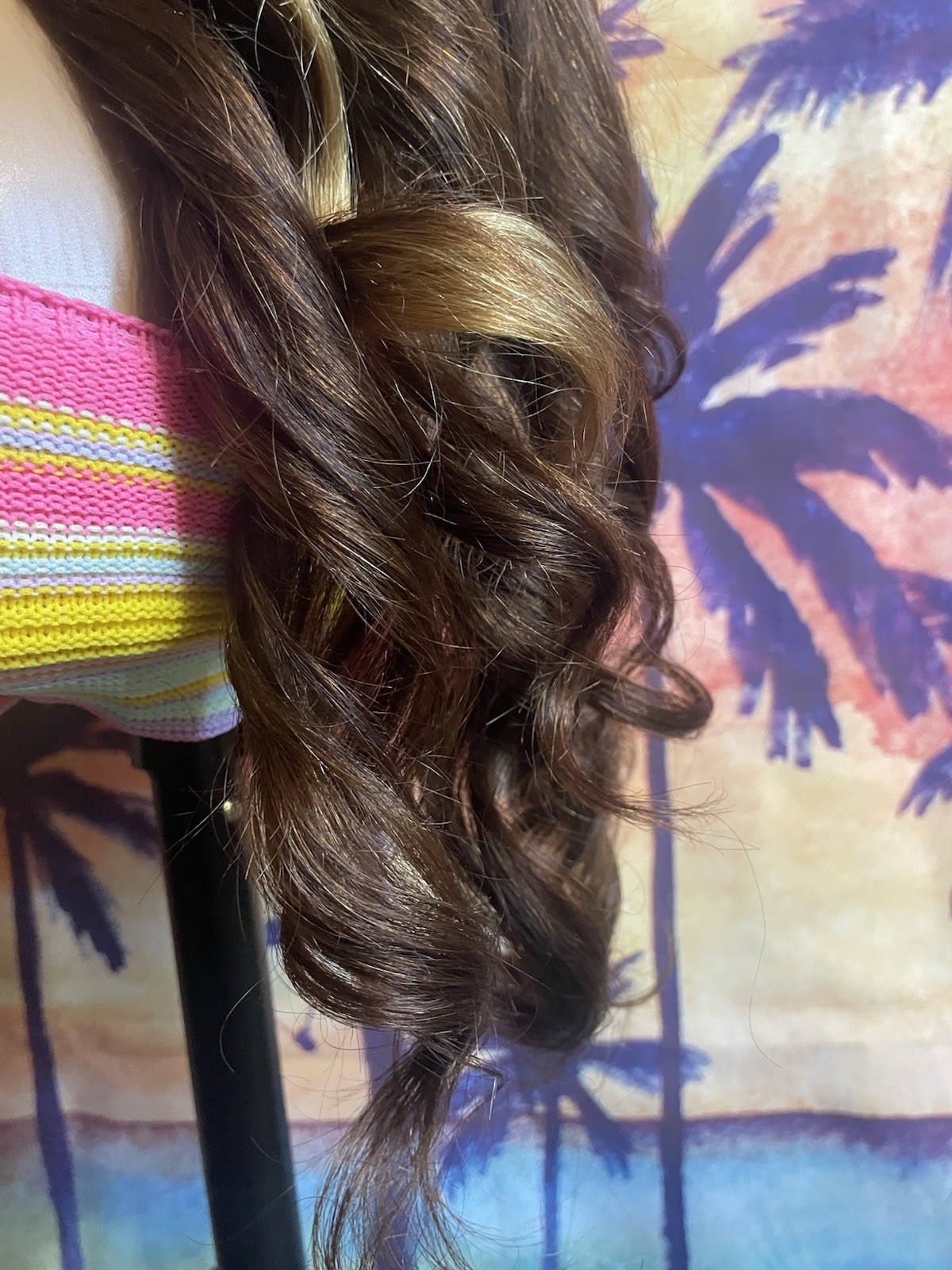 22” Honey Blonde & Brown Ombre Body Wave Human Hair 13×6 Lace Front Wig