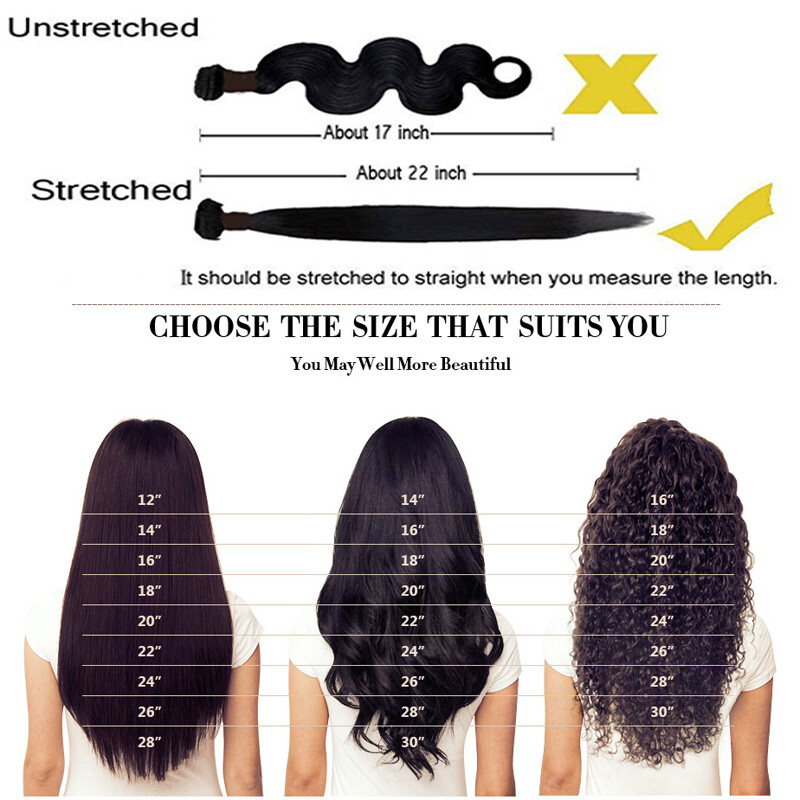 Brazilian 1-4Bundles Human Hair Weave Extensions Real Virgin Straight Weft SALE