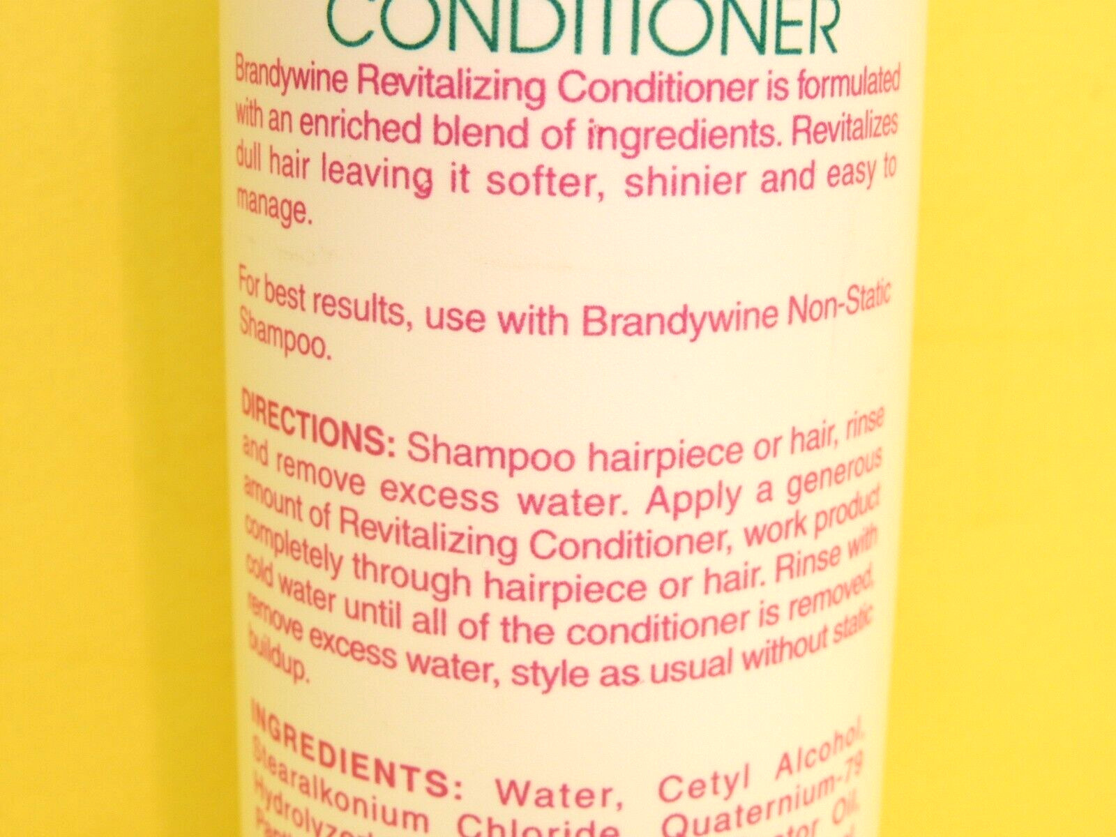 NEW BRANDYWINE REVITALIZING CONDITIONER FOR SYNTHETIC & NATURAL HAIR WIGS 16OZ