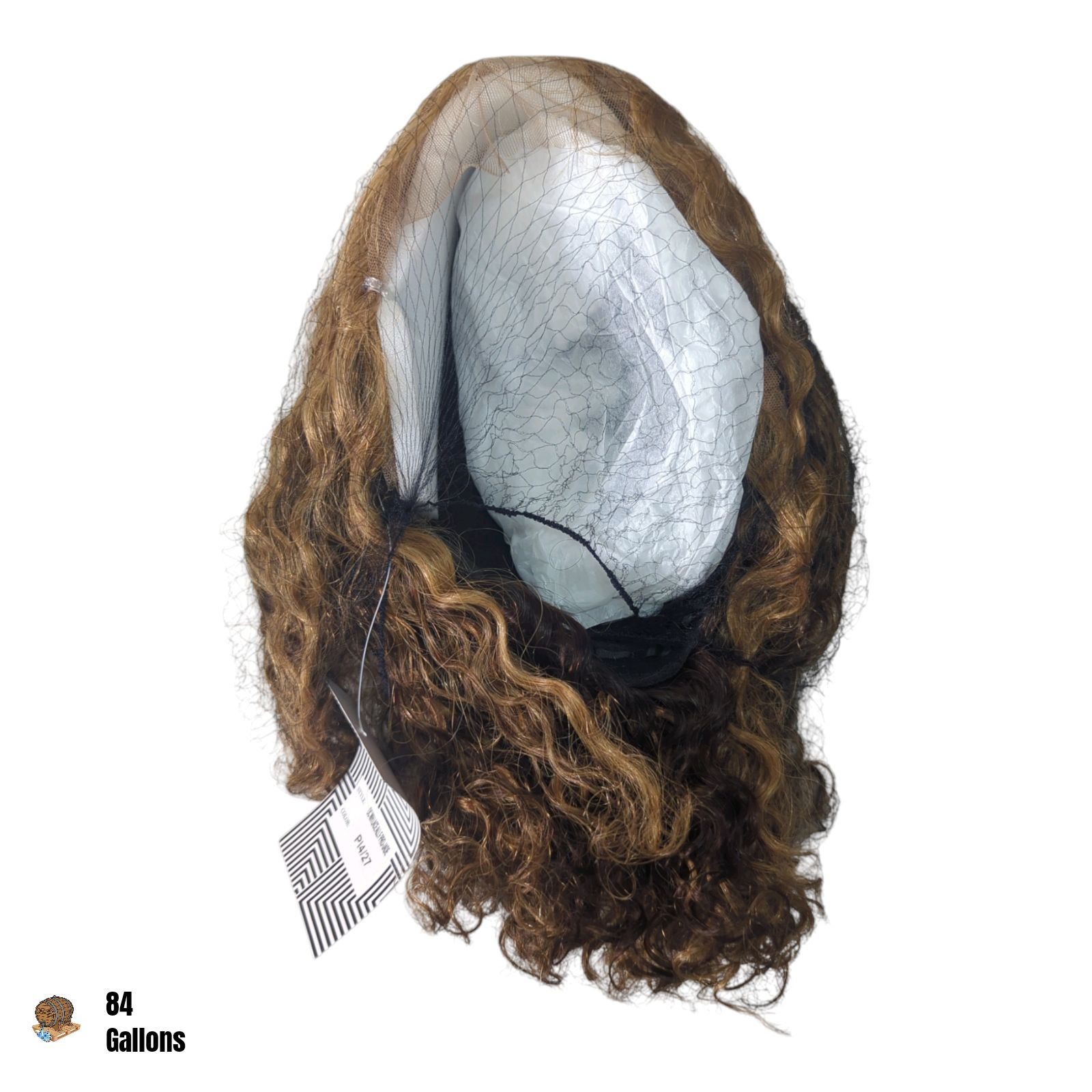 STYLE ICON Pl4/27 12 inch Human Hair Wig Short Curly Deep Wave with T-Part