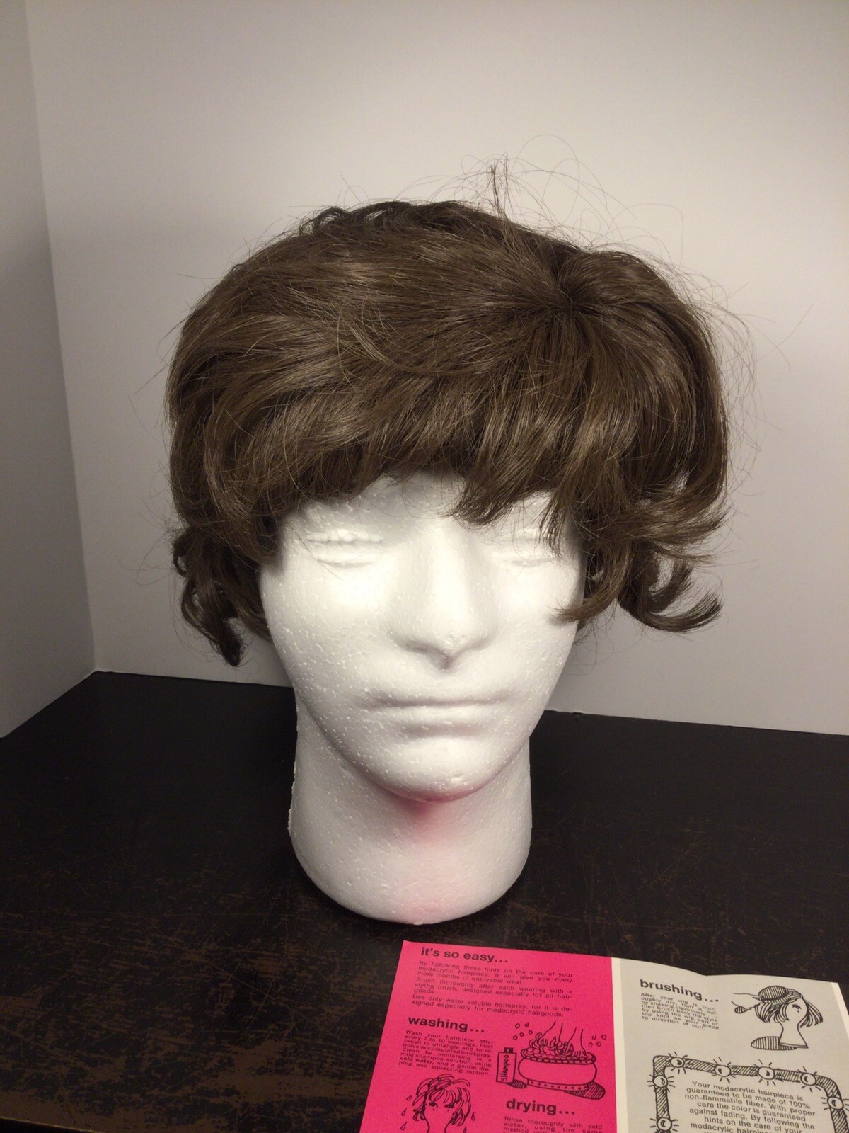 Vintage 1960s Ghedini Wig in a Box Impetuous Style Size 10 Bob Cut See Pictures