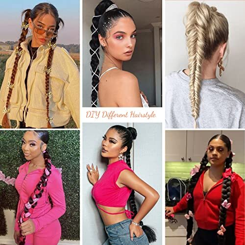 1PCS 20 Inch (After Braided 16 Inch) 110 Gram Dark Ash Blonde with Highlights