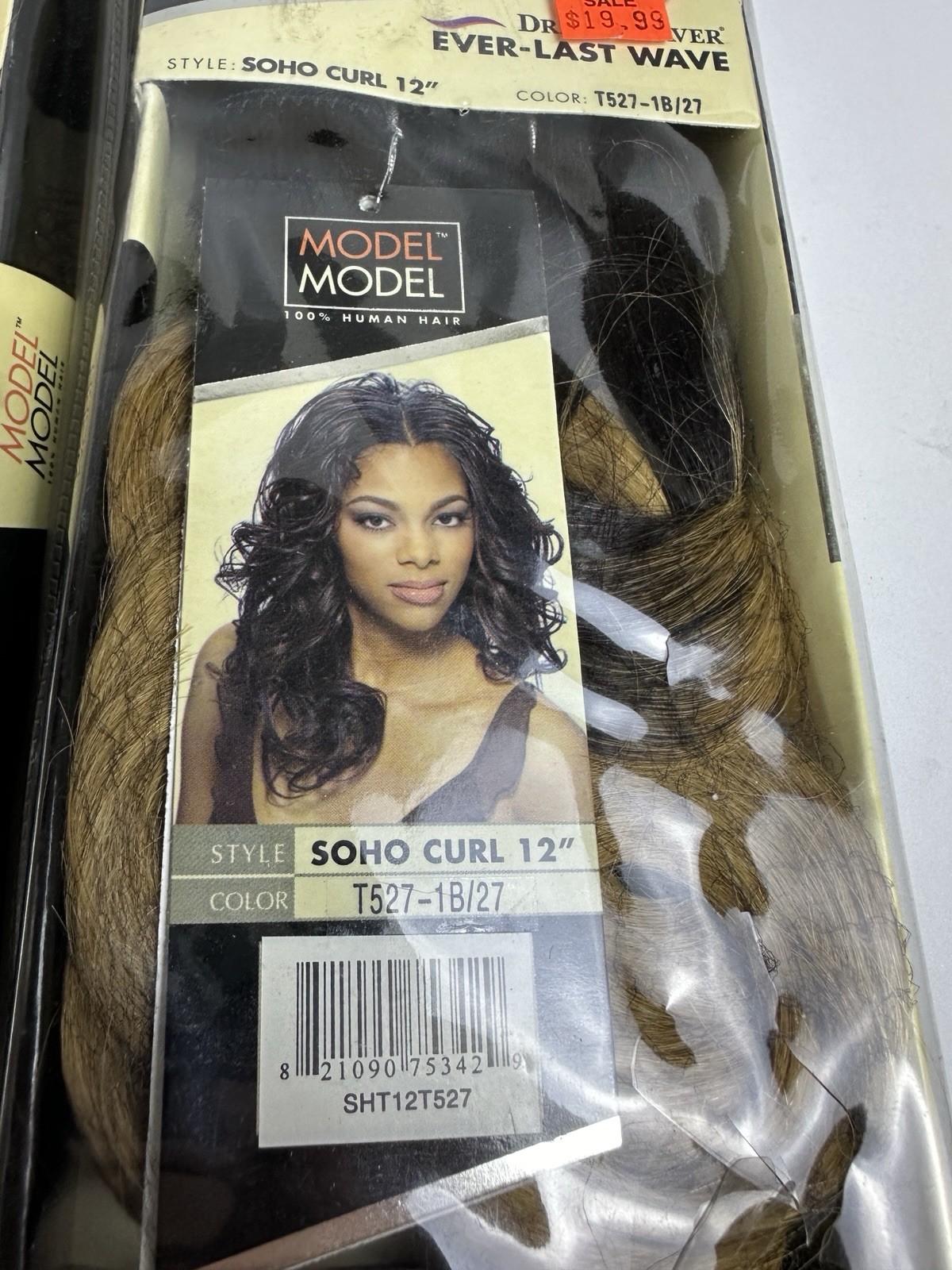 MODEL MODEL 100% Human Hair Dream Weaver Soho Curl Weaving Extension 12″ KC
