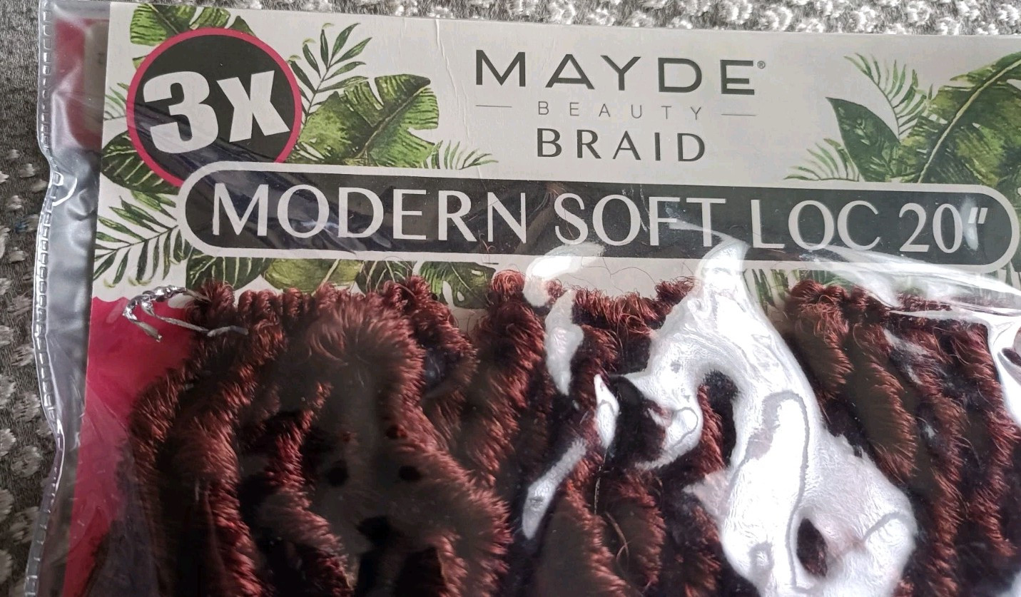 Mayde Beauty Crochet Braid Soft Locs 3X Modern Soft Loc 20″ Color Copper Red