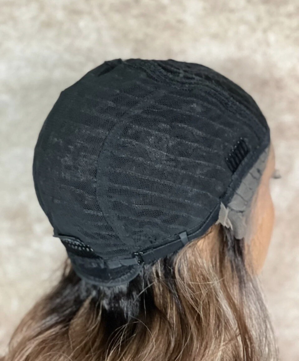 Brown Blonde Highlights Bodywave Lace Front Wig Heat Ok