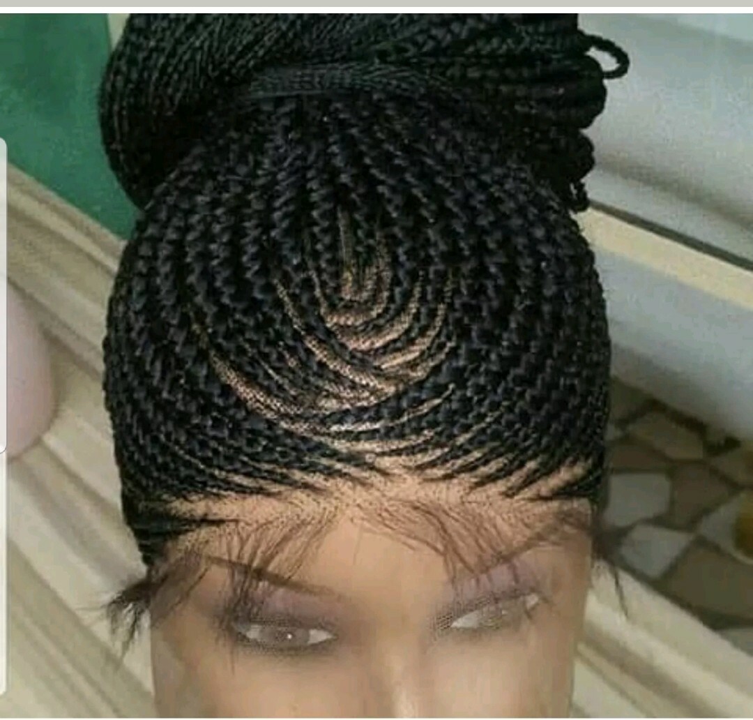 Braided wig:Handmade ponytail Braids Cornrows wigs,PRE-ORDER ONLY.2-3WEEKS.USA