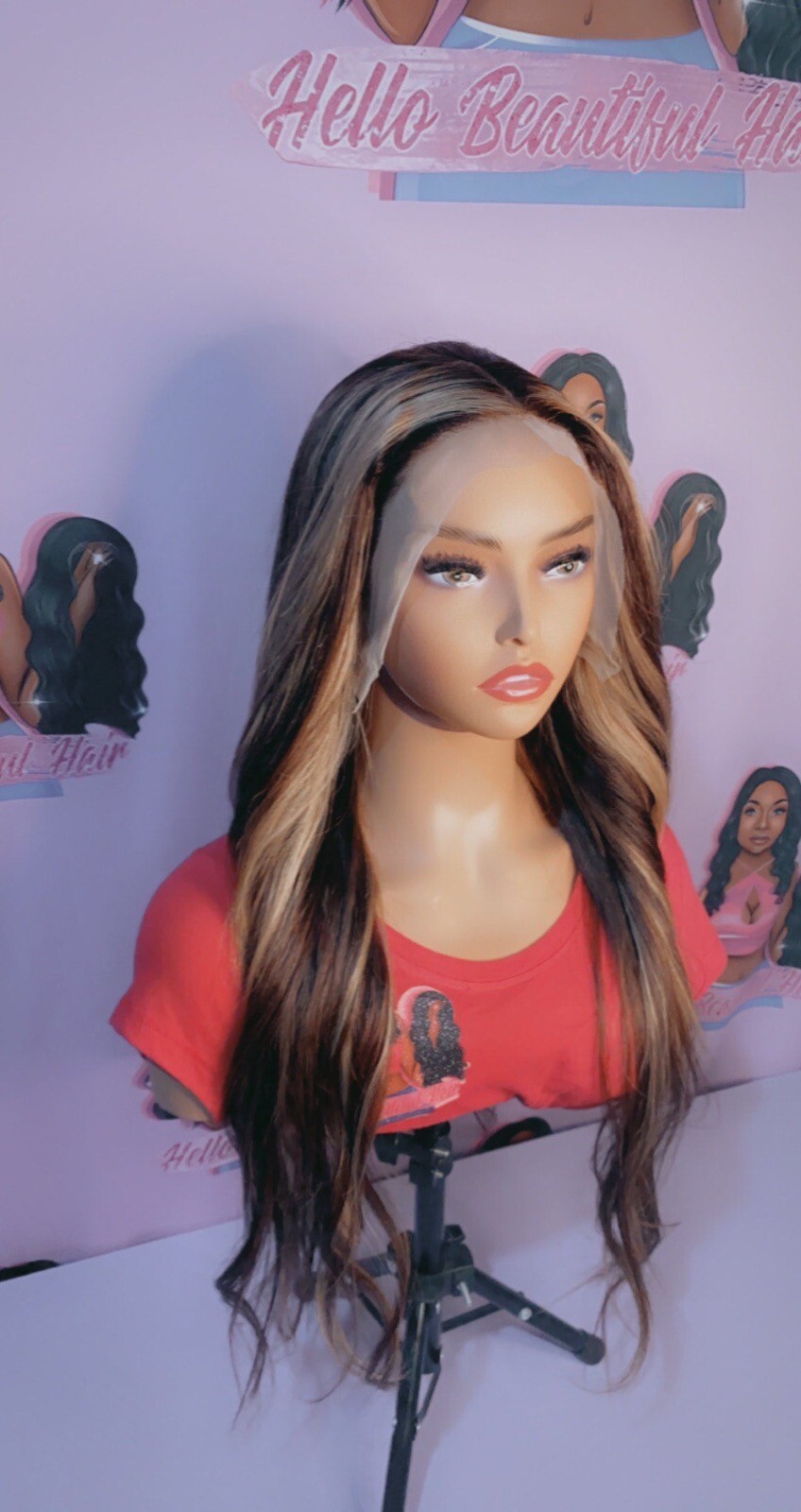 Monique Unit_Custom Blonde Highlights 13X4 HD Lace Frontal Human Hair Wig