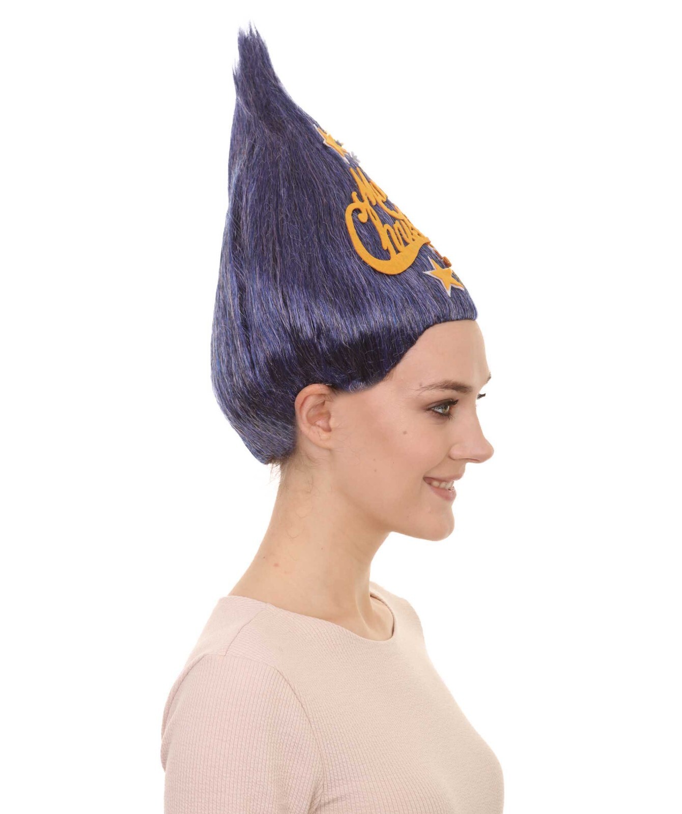 HPO Adult Women Christmas Tree Troll Wig, Flame-retardant, HW-2661A