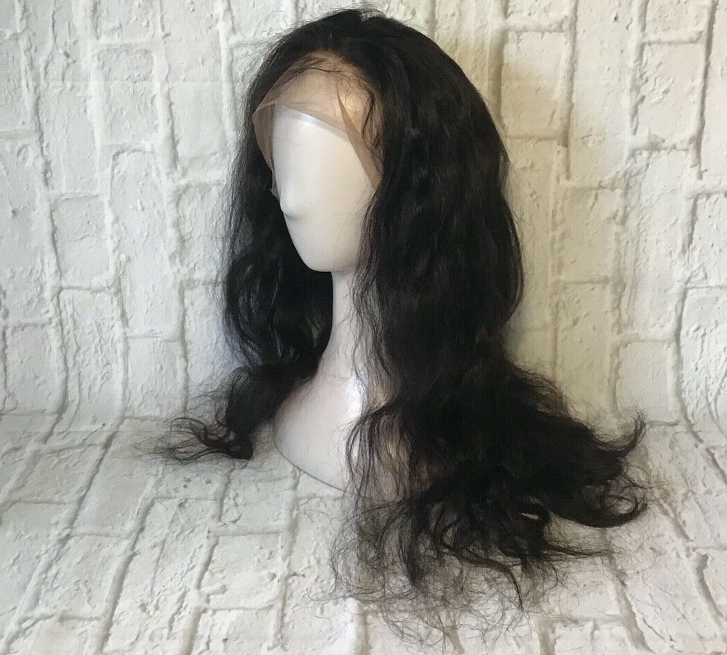 BEEOS – 360 LACE FRONTAL WIG – 100% HUMAN HAIR – WAVE – PRE PLUCKED – 22 INCH