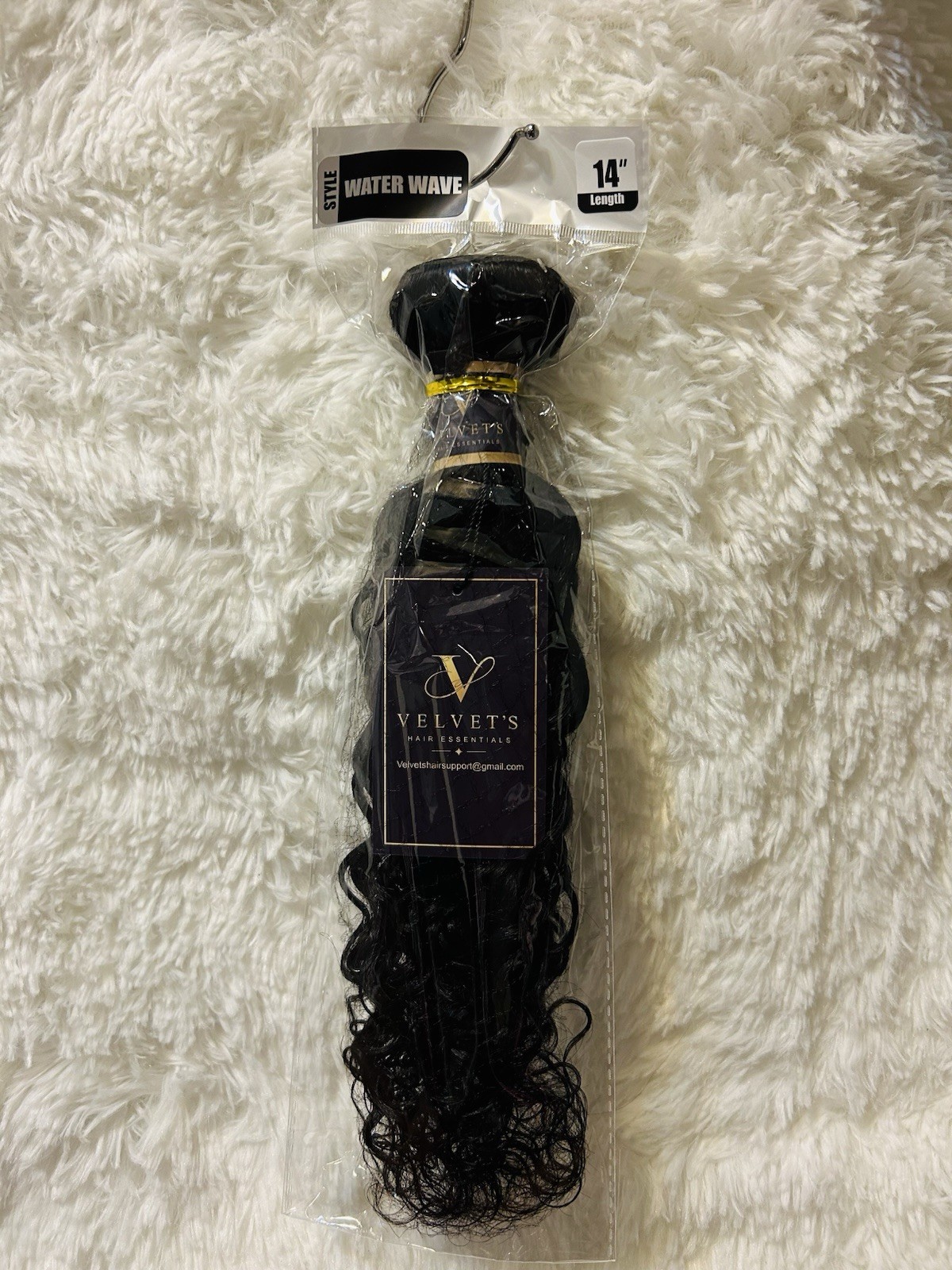 100% Human Water Wave Bundle – 14” | Natural Curly Texture