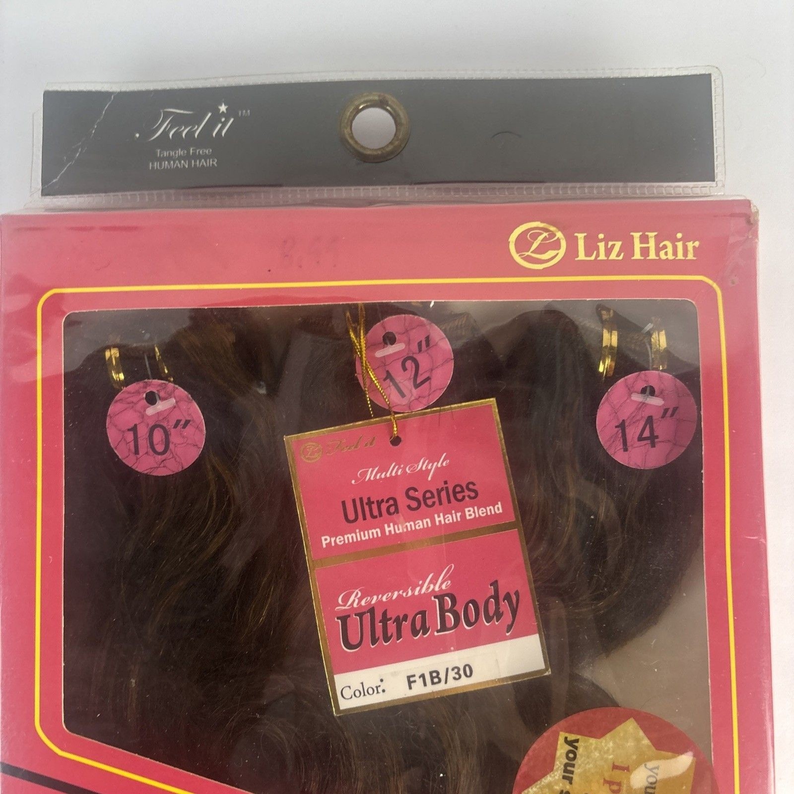 Premium Human Hair Blend 4 Pc Multipack 8 10 12 14″ F1B/30 Off Black Honey Blond