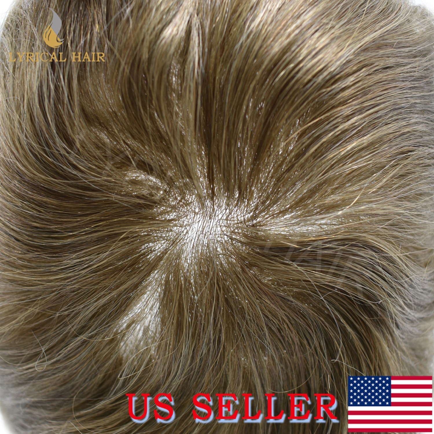Lyrical Hair Mens Toupee Hairpiece Pro-Grade Thin Skin Human Hair System PU Wig