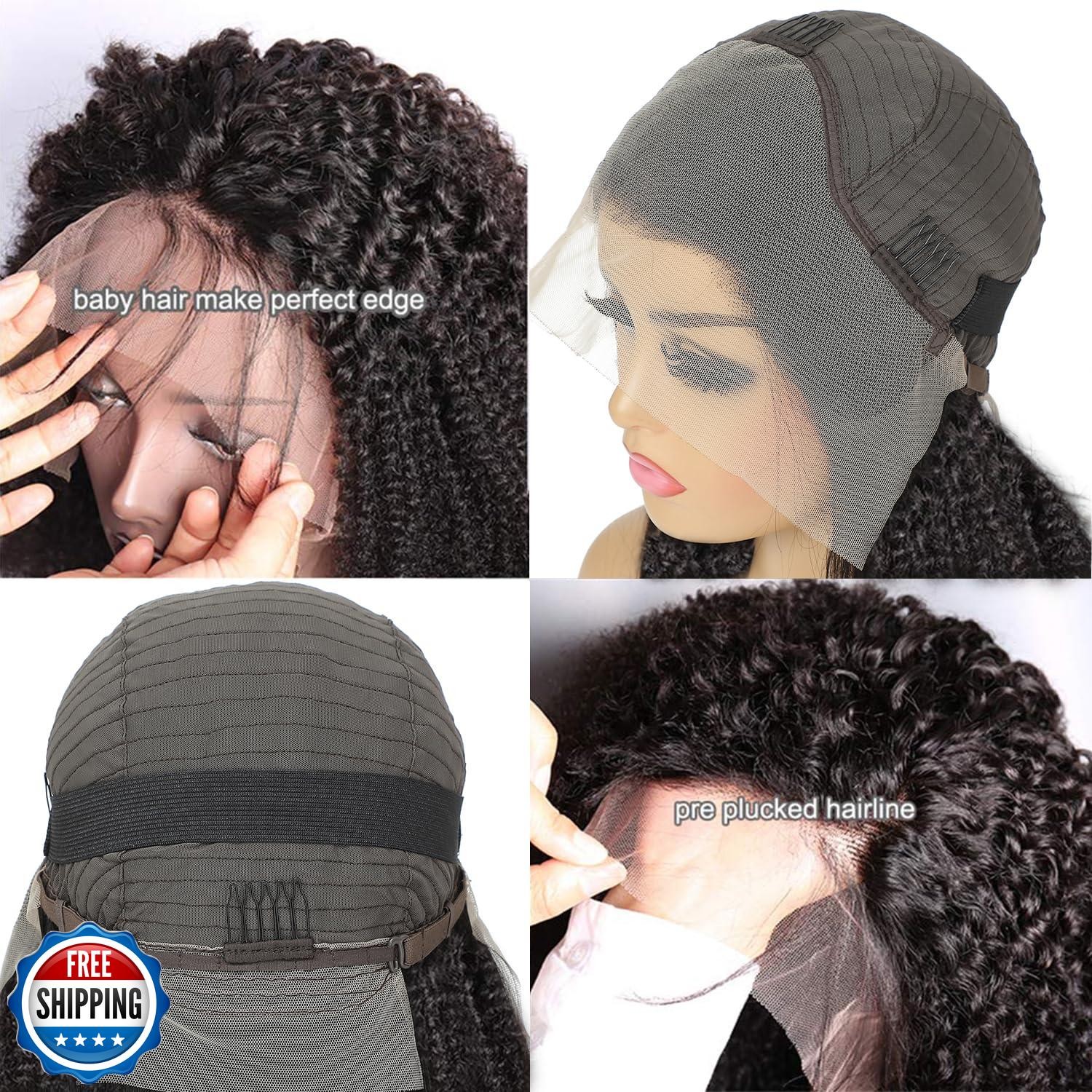 Skouty Bob Wig Human Hair Afro Kinky Curly 13×4 Frontal Lace Wig Human Hair 1