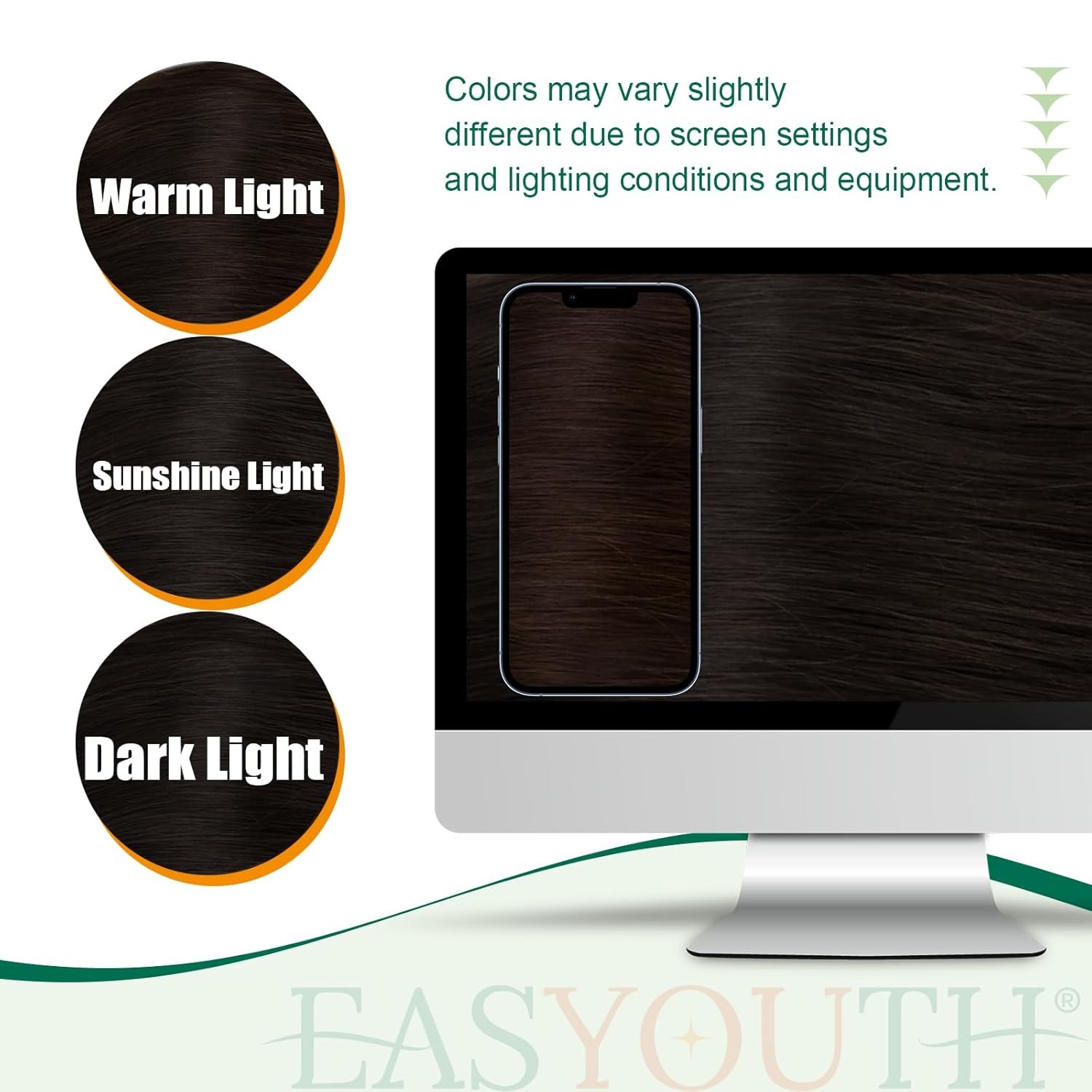 Easyouth PONYTAIL 12in #2 BROWN Hair Extensions – PY_2_12_70G4