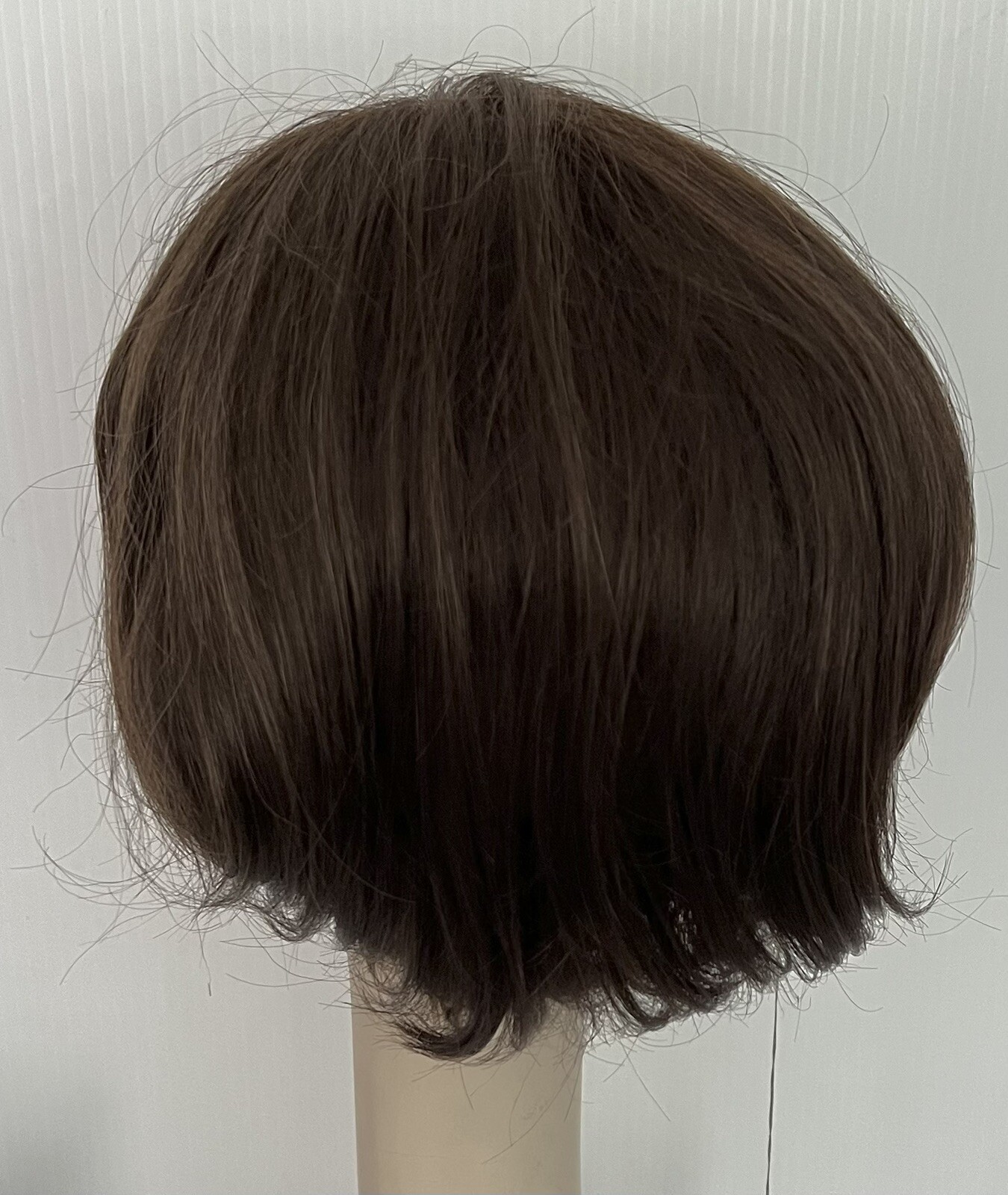 NWT! JACQUELYN Wig HUMAN HAIR Blend • New Design 8-6 BROWN Bob • Mono Part