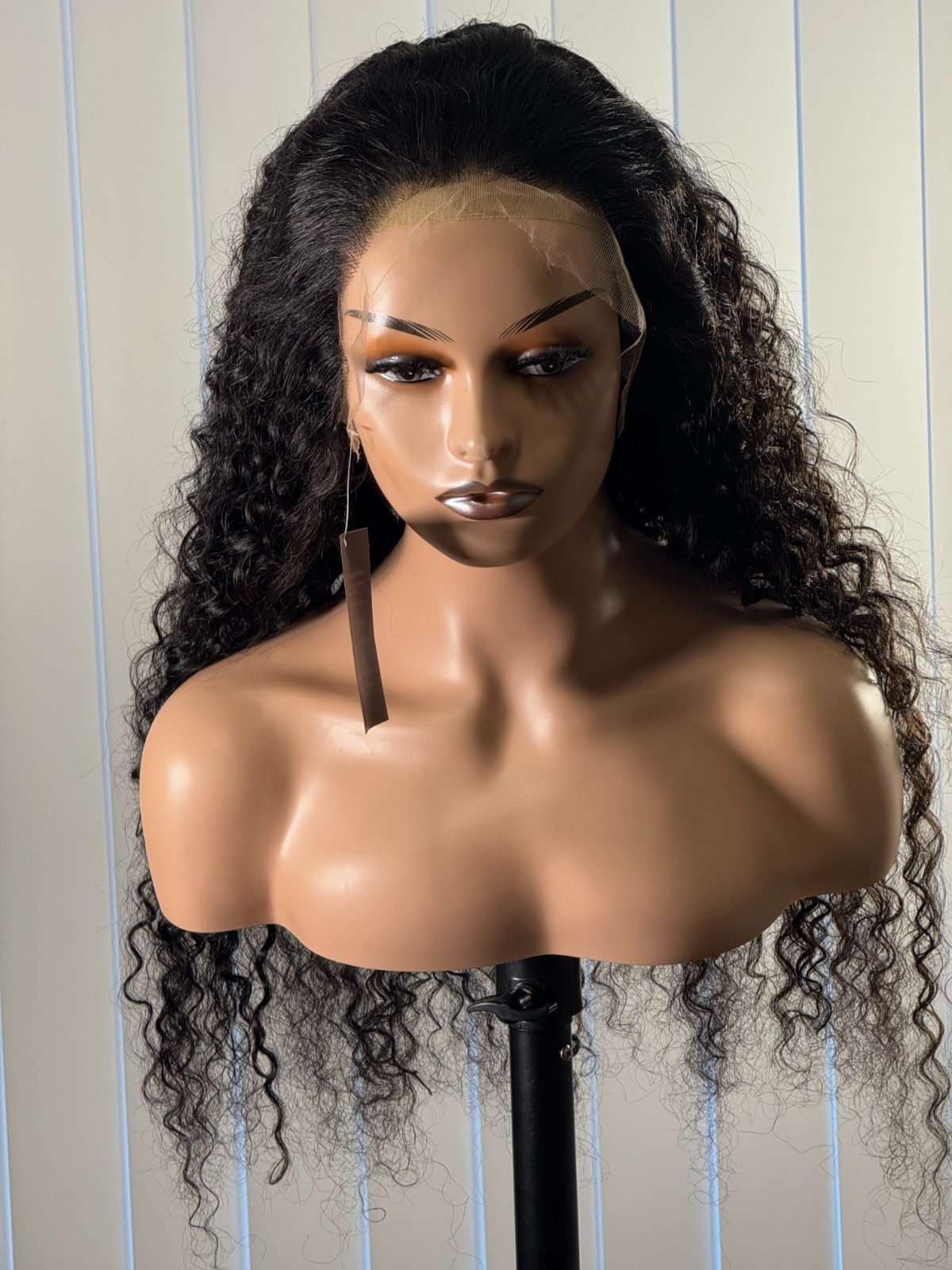 30 inch water wave 13*4 Lace Front transparent 100% humain hair 250 density