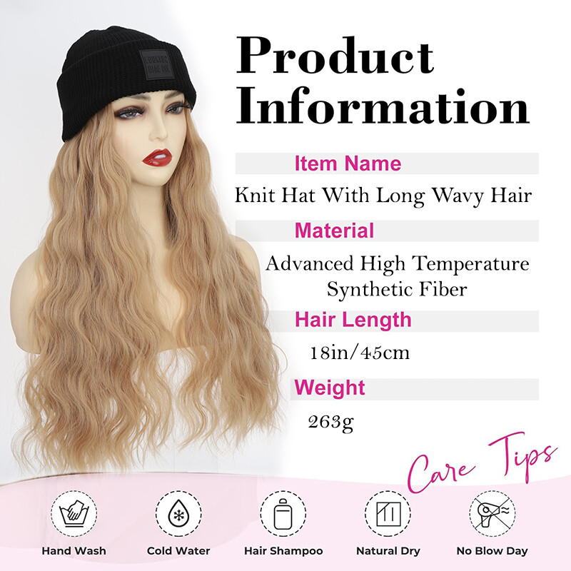 Baseball Cap with Hair Extensions Real Natural As Human Hat Hairpiece 6″/8″/16″