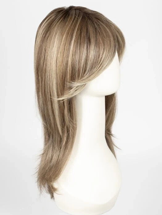 Raquel Welch Wig SPOTLIGHT RL12/22SSCAPPUCCINO+DarkRootsHEATOK MonoTopLaceFront