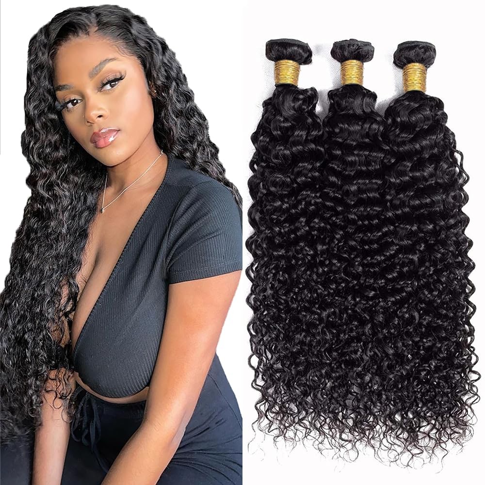 Mamart 26 28 30 Inch Curly Wave Human Hair Bundles Kinky Curly Bundles Hair