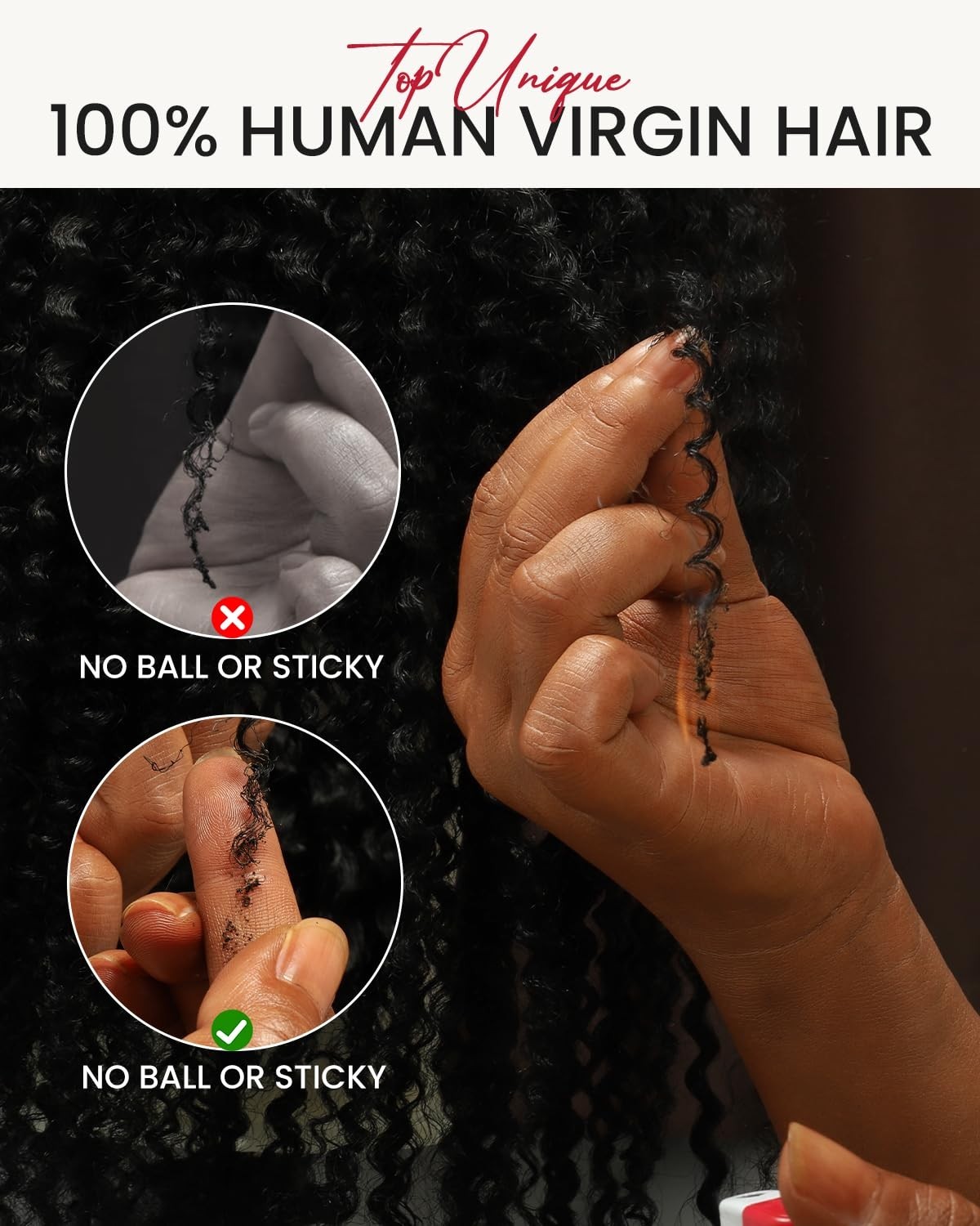 20 Inch Deep Wave Pre-Separated Crochet Human Hair 160g #NC Natural Black Color