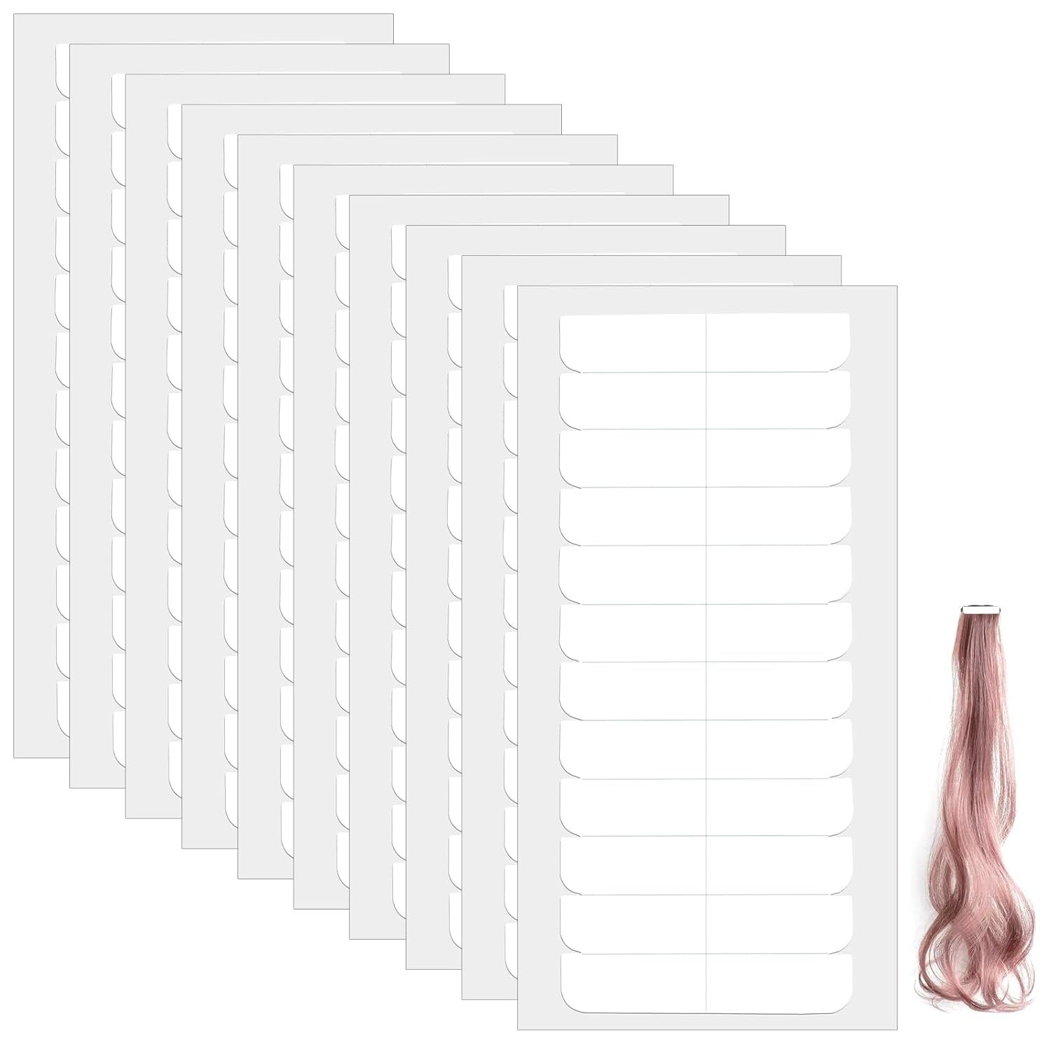 120pcs Invisible Double-Sided Hair Extension Tape – Waterproof Durable Hold