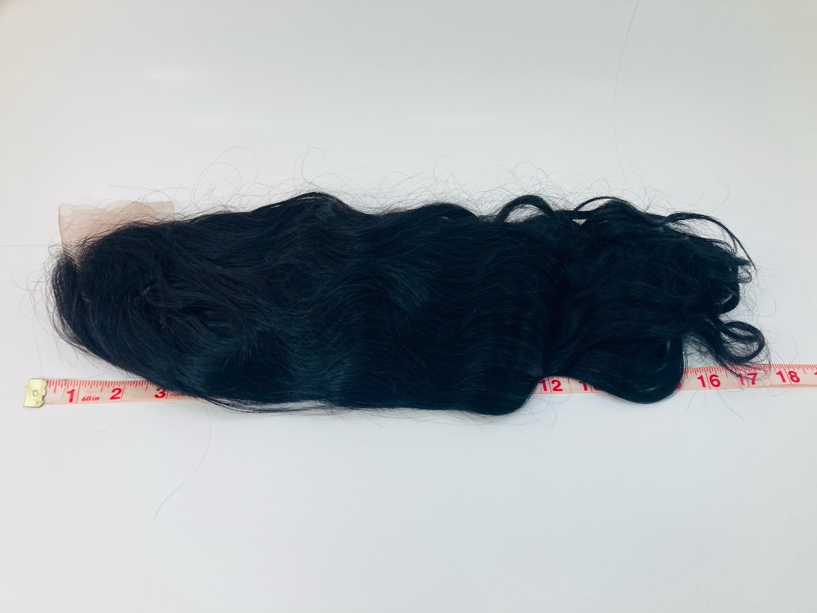 Smilenice 5×5 Lace Closure Human Hair Wig 18” Body Wave Natural Black