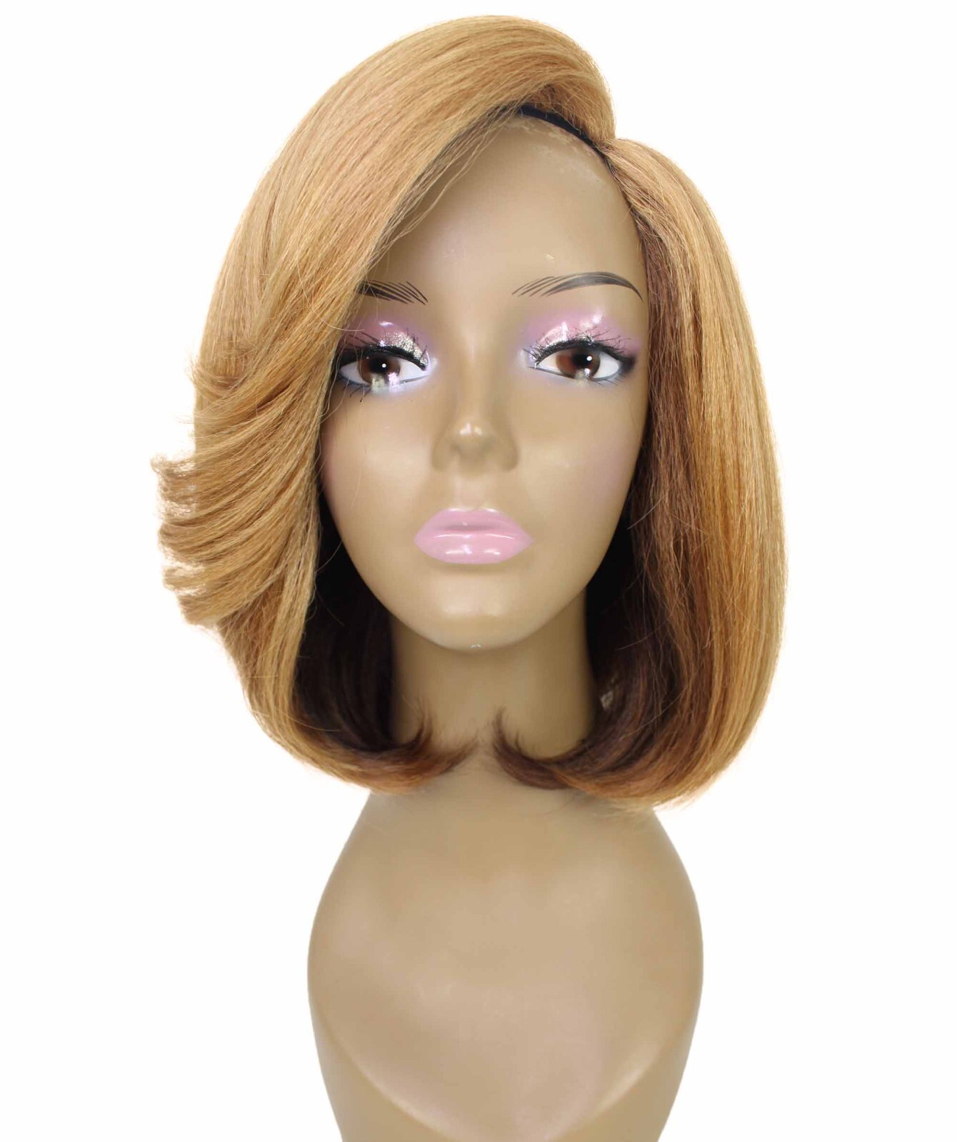 LUXLUXE Kennedy Straight Layer 12″ Full Wig Ful Cap Heat Resistant Fiber BF-0009