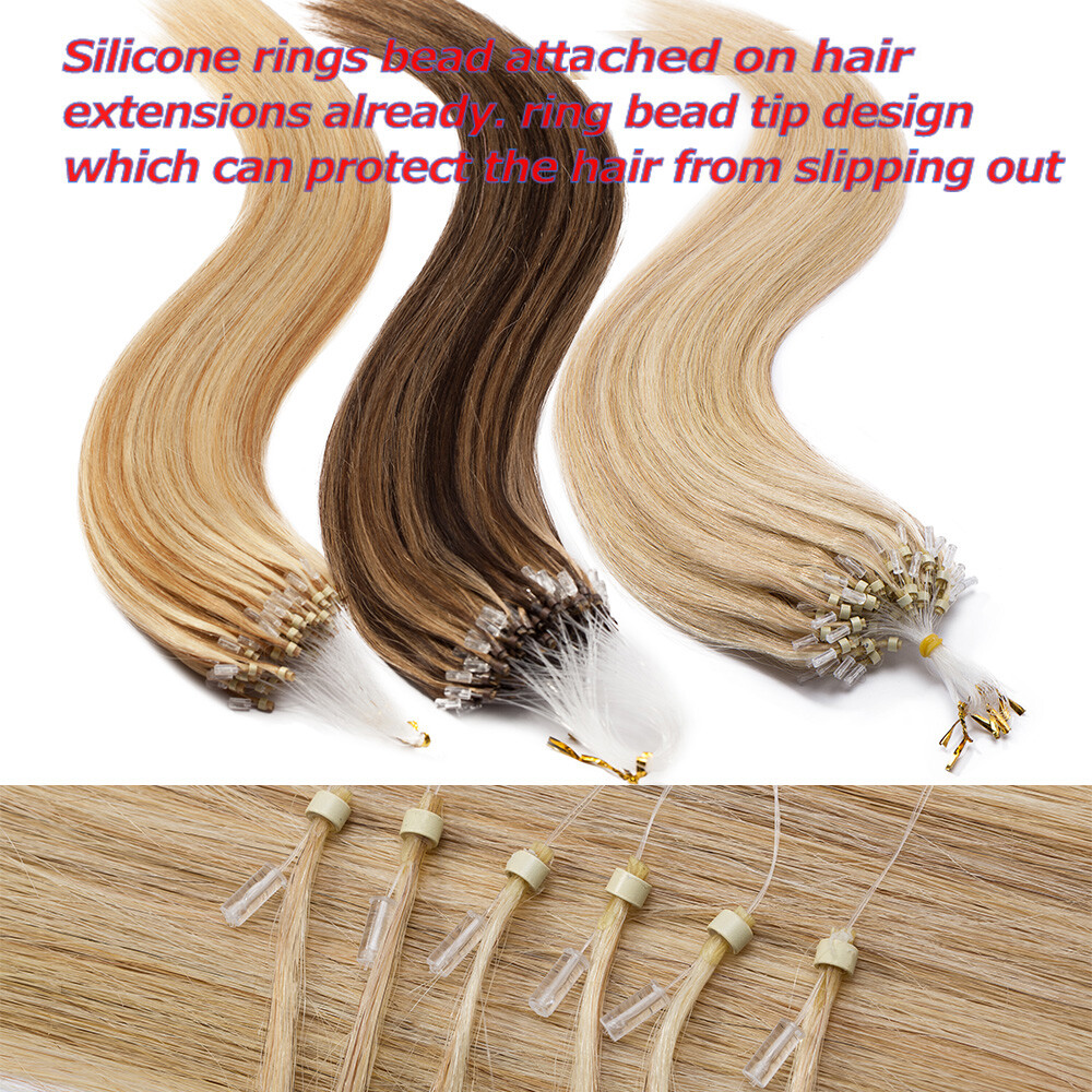 CLEARANCE Micro Loop Beads Real Remy Human Hair Extensions Ring 150S Balayage