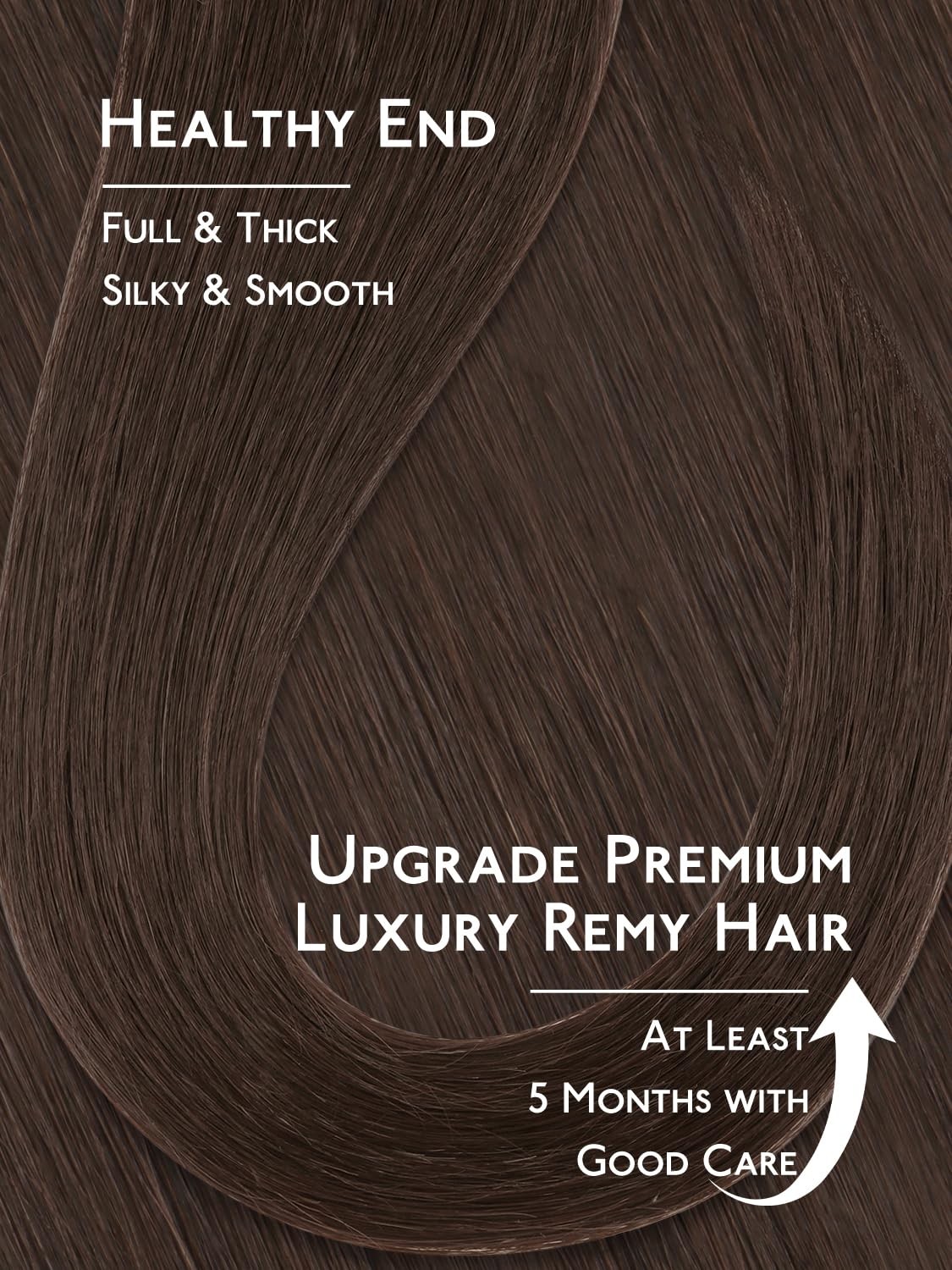 Tape in Hair Extensions 20 Inch 20g 4pcs Chocolate Brown 8cm – Invisible Remy