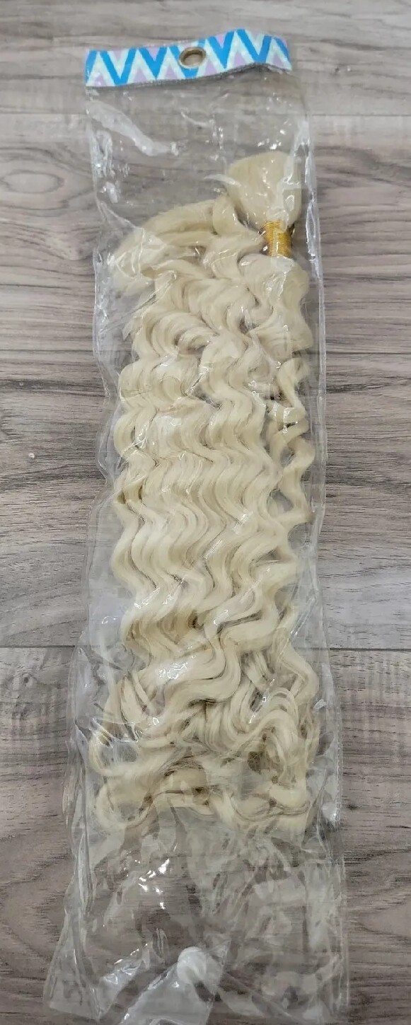 Synthetic Curl Crochet Hair Extension for Women Curly Blonde Braids