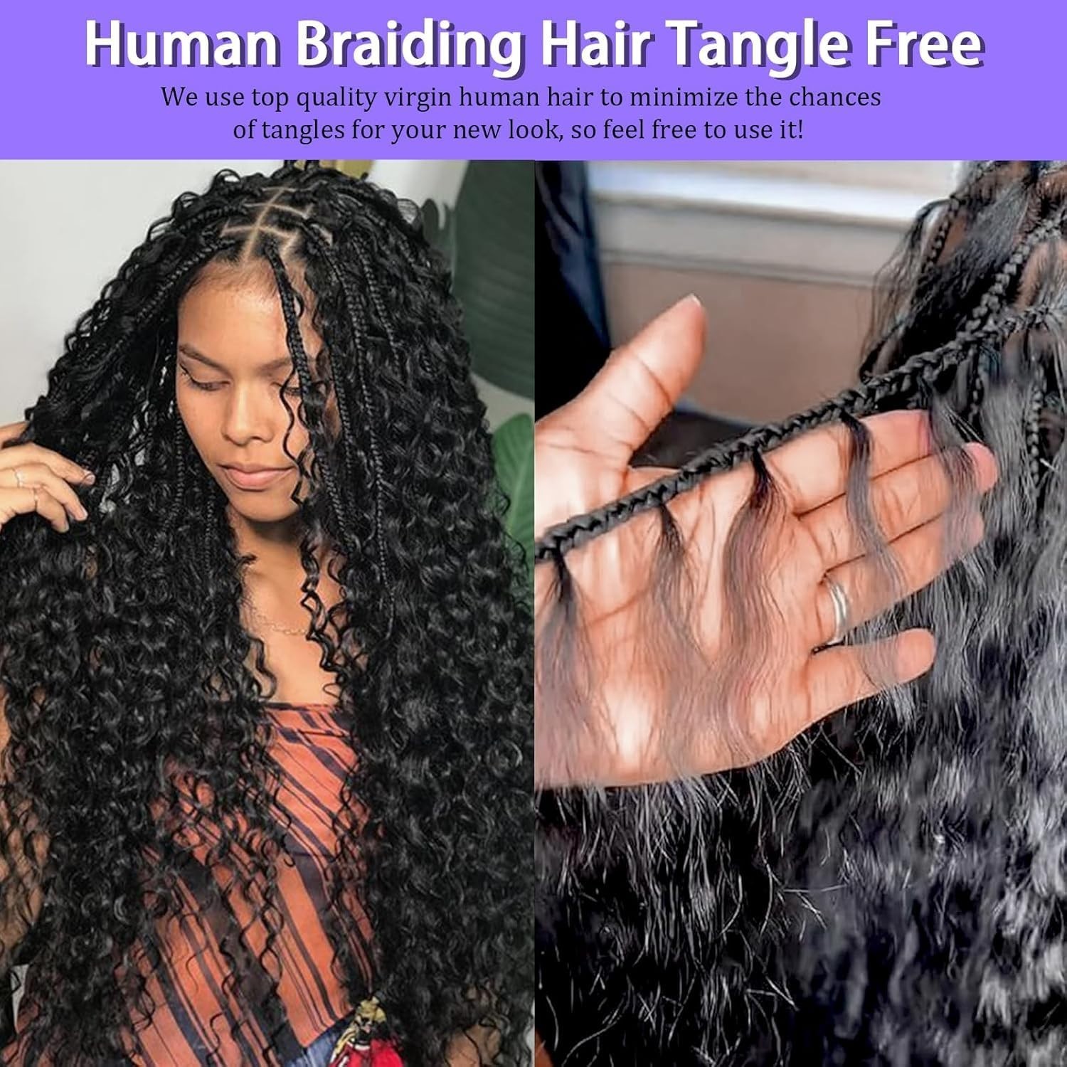 Brazilian Virgin Curly Braiding Hair 3 Bundles 18″ Burgundy